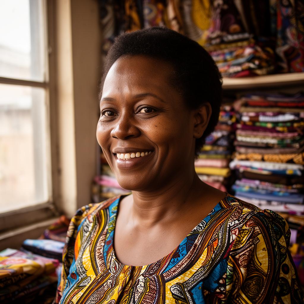 Small business owner in her shop